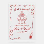 Das ist ein Funky Whimsical Illustriert Sign Acrylschild (Vorderseite)