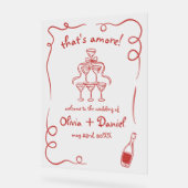 Das ist ein Funky Whimsical Illustriert Sign Acrylschild (Winkel)