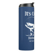 Das ist ein Geschenk des Party für die Befischung  Thermosbecher (Nach links gedreht)