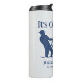 Das ist ein Geschenk des Party für die Befischung Thermosbecher (Nach links gedreht)