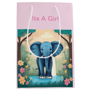 Das ist ein Girl Blue Baby Elephant, Mittlere Geschenktüte