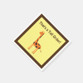 Das ist ein großer Auftrag, ein lustiger Orange Gi Serviette (Ecke)