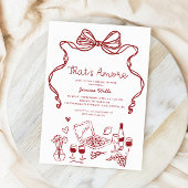 Das ist ein handgezeichnetes Brautparty Einladung