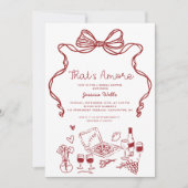 Das ist ein handgezeichnetes Brautparty Einladung (Vorderseite)