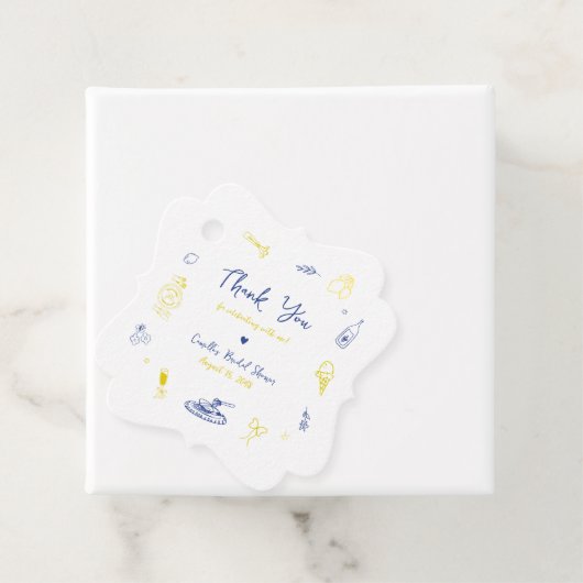 Das ist ein handgezeichnetes italienisches Brautpa Geschenkanhänger (Beispiel)