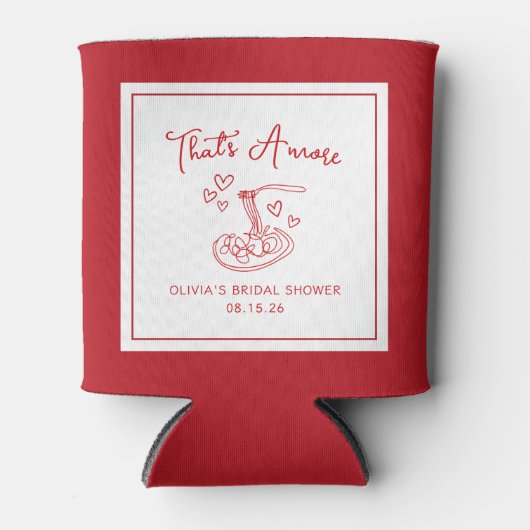 Das ist ein handgezeichnetes italienisches Rotes B Dosenkühler (Vorderseite)