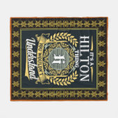 Das ist ein Hilton, das man nicht verstehen konnte Fleecedecke (Vorderseite (Horizontal))