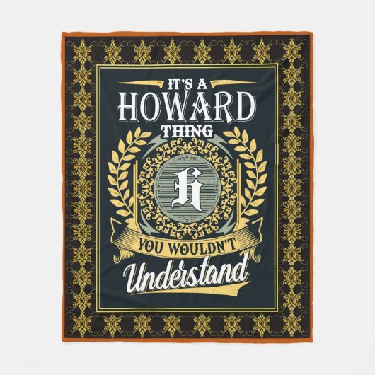 Das ist ein Howard, den man nicht verstehen konnte Fleecedecke (Vorderseite)