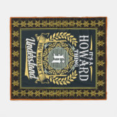 Das ist ein Howard, den man nicht verstehen konnte Fleecedecke (Vorderseite (Horizontal))