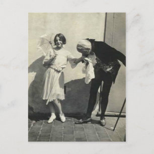 Das ist ein hübsches antikes Foto eines Mannes in Postkarte