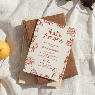 Das ist ein Illustrierteres rotes Brautparty Einladung