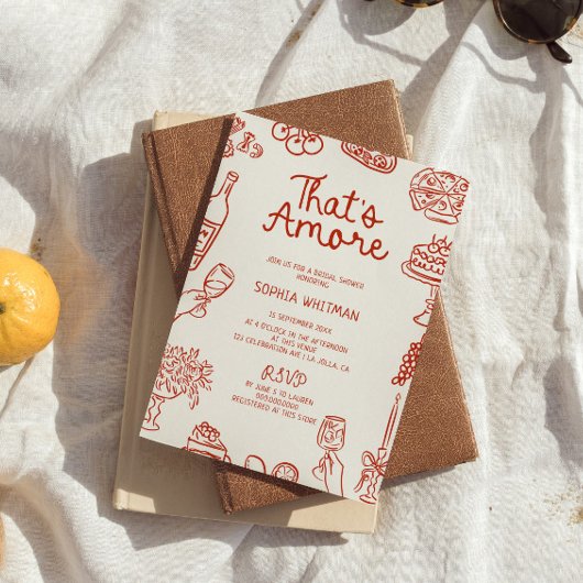 Das ist ein Illustrierteres rotes Brautparty Einladung