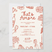 Das ist ein Illustriertes Abendessen mit Probe Einladung (Vorderseite)