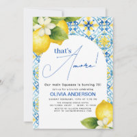 Das ist ein italienischer Lemon Blue Tile Geburtst