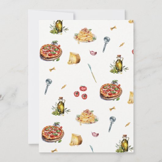 Das ist ein italienischer Stil aus Brautparty Einladung (Rückseite)