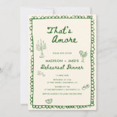 Das ist ein italienischeres Probe Dinner Einladung (Vorderseite)