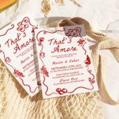 Das ist ein italienischeres Thema Probe Dinner Einladung