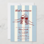 Das ist ein italienisches Brautparty von Hand geze Einladung (Vorderseite)