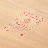 Das ist ein italienisches handgezeichnetes rotes B Acryleinladungen (Ablage )