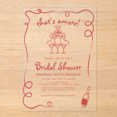 Das ist ein italienisches handgezeichnetes rotes B Acryleinladungen (Vorderseite)