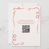 Das ist ein italienisches handgezeichnetes rotes B Einladung (Rückseite)