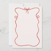 Das ist ein italienisches handgezeichnetes rotes B Einladung (Rückseite)