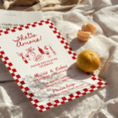 Das ist ein italienisches Probe-Dinner Einladung