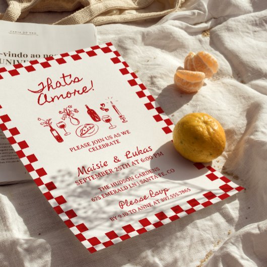 Das ist ein italienisches Probe-Dinner Einladung