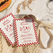 Das ist ein italienisches Probe-Dinner Einladung