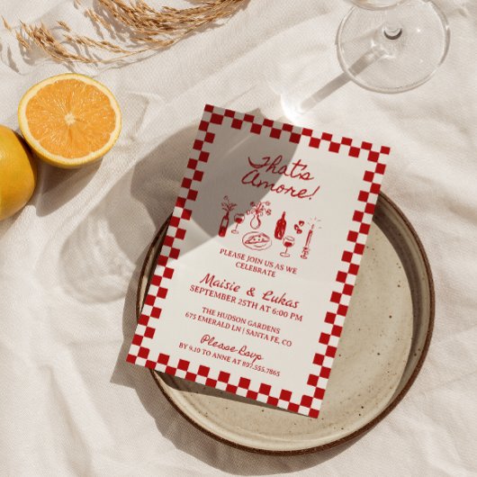 Das ist ein italienisches Probe-Dinner Einladung