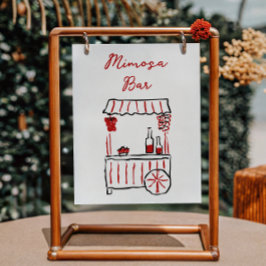 Das ist ein italienisches Rotes Brautparty Mimosa  Poster