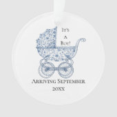 Das ist ein Junge! Ankündigung der Blauzungenkrank Ornament (Vorderseite)