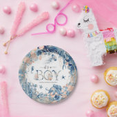 Das ist ein Junge! Aquarelldusche unter dem Meer Pappteller (Party)