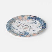 Das ist ein Junge! Aquarelldusche unter dem Meer Pappteller (Schrägansicht)