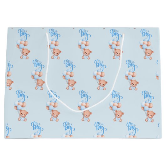 Das ist ein Junge! Aufdeckung des Geschlechts Tedd Große Geschenktüte (Vorderseite)