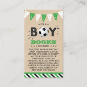 Das ist ein Junge! Babydusche für Fußball Begleitkarte (Vorderseite)