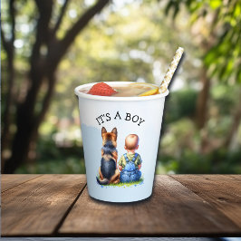 Das ist ein Junge! | Babydusche Pappbecher