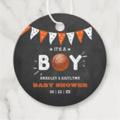 Das ist ein Junge! Basketball-Kinderdusche Geschenkanhänger (Vorderseite)