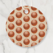 Das ist ein Junge! Basketball-Kinderdusche Geschenkanhänger (Rückseite)