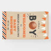Das ist ein Junge! Basketball Themed Baby Dusche E Banner (Horizontal)