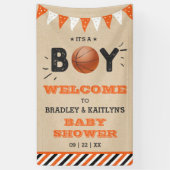 Das ist ein Junge! Basketball Themed Baby Dusche E Banner (Vertikal)