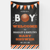 Das ist ein Junge! Basketball Themed Baby Dusche E Banner (Vertikal)