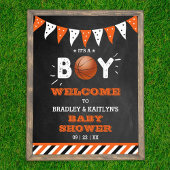 Das ist ein Junge! Basketball Themed Baby Dusche E Poster