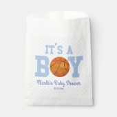 Das ist ein Junge! Blue Basketball Baby Dusche Geschenktütchen (Vorderseite)