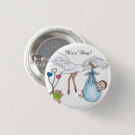 Das ist ein Junge! Button (Vorne & Hinten)