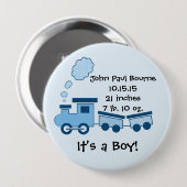 Das ist ein Junge! Button Blue Choo Choo Zug (Vorne & Hinten)
