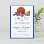 Das ist ein Junge! Einladung von Junge Spielzeuge (Stehend Vorderseite)