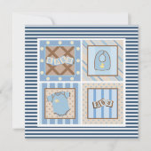 Das ist ein Junge! Einladungen für Babydusche (Vorderseite)