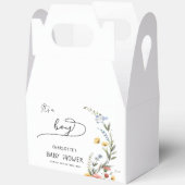 Das ist ein Junge! Farbige Wildblume Kinderdusche Geschenkschachtel (Offen)
