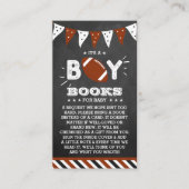 Das ist ein Junge! Football Baby Showbuchanfrage Begleitkarte (Vorderseite)